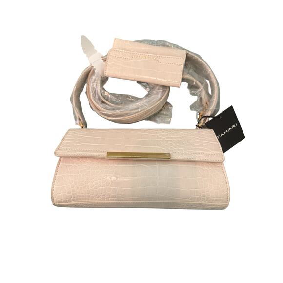 Tahari Handbags - NWT Tahari Cream Crossbody and Change Purse Spring Natural